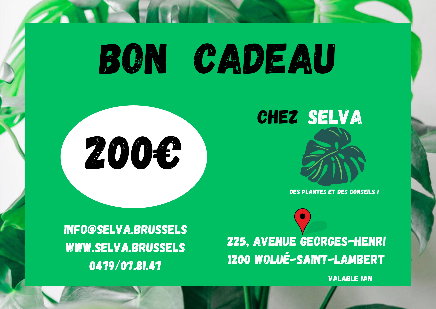 Bon cadeau 200euros