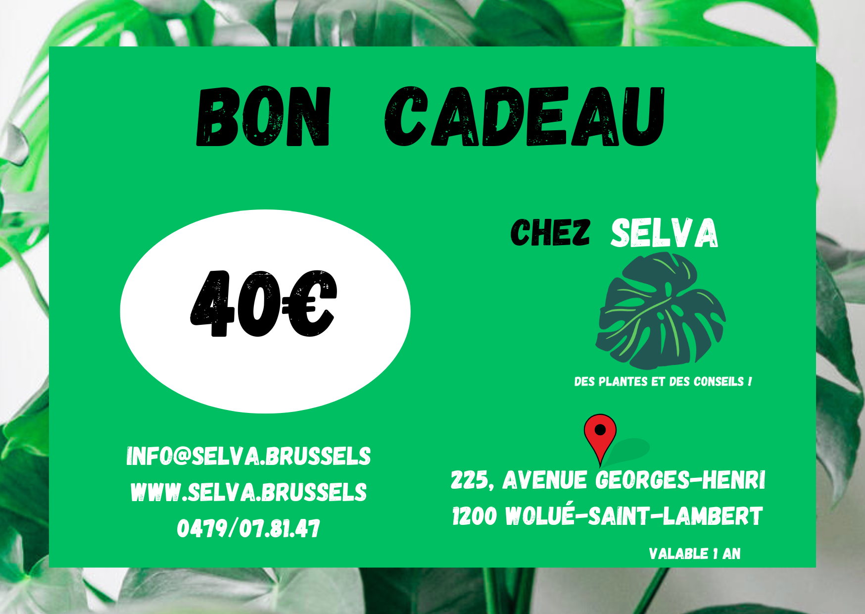 Bon cadeau 40euros